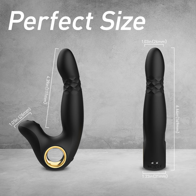 YoYoLemon Masseur de prostate Stimulateur de point P pour hommes, Vibromasseur point G et clitoris pour femmes